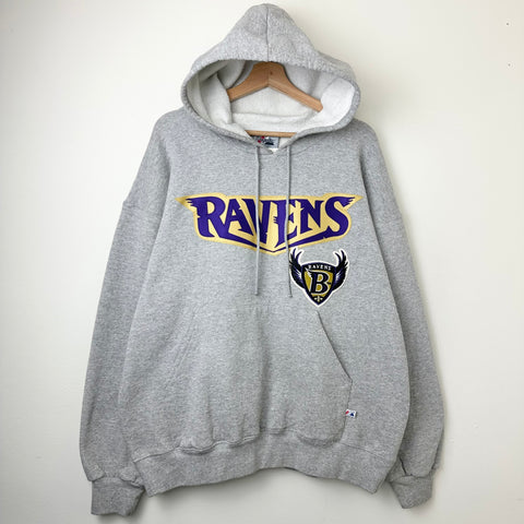 1990s Vintage Baltimore Ravens B-Shield Hoodie