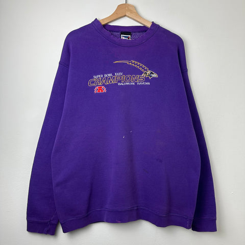 2001 Baltimore Ravens Super Bowl Champs Crewneck