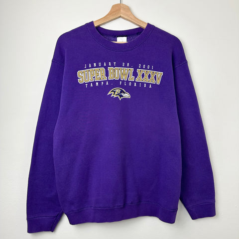 2001 Baltimore Ravens Super Bowl Crewneck