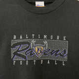 1996 Baltimore Ravens B-Shield Spell Out Crewneck