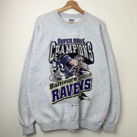 2001 Baltimore Ravens Ray Lewis Super Bowl Crewneck