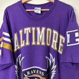 1997 Vintage Baltimore Ravens Wing Shield Logo Tee