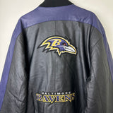 Vintage Baltimore Ravens Leather Jacket