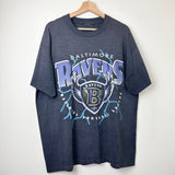 1996 Baltimore Ravens Lightning Logo Tee