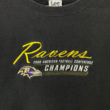 2000 Baltimore Ravens AFC Champions Crewneck
