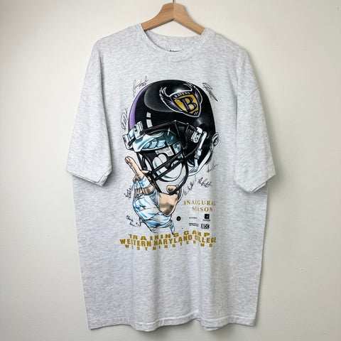 1996 Baltimore Ravens Inaugural Season Helmet Tee