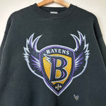 1996 Baltimore Ravens Old Logo Crewneck