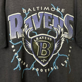 1996 Baltimore Ravens Lightning Logo Tee