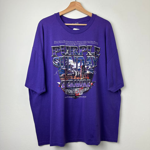 2001 Baltimore Ravens Purple Sunday Tee