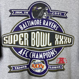 2001 Baltimore Ravens Super Bowl/AFC Champs Tee