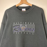 1996 Baltimore Ravens B-Shield Spell Out Crewneck