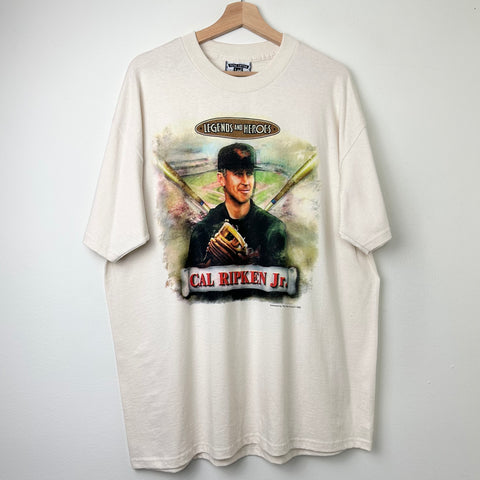 1995 Vintage Cal Ripken Jr Legends and Heroes Portrait Tee