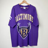 1997 Vintage Baltimore Ravens Wing Shield Logo Tee