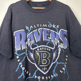 1996 Baltimore Ravens Lightning Logo Tee