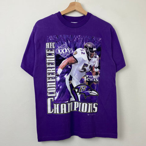 Vintage Baltimore Ravens Super Bowl XXXV 2001 T Shirt Tee All 