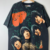 1990s The Beatles Rubber Soul All Over Print Tee