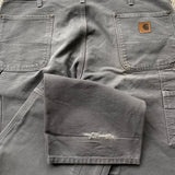 Y2K Vintage Carhartt Double Knee Pants Grey 38X32