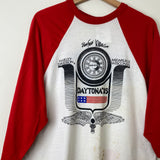 1985 Vintage Harley Bike Week Daytona Beach Raglan Tee