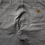 Y2K Vintage Carhartt Double Knee Pants Grey 38X32