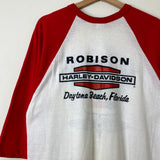 1985 Vintage Harley Bike Week Daytona Beach Raglan Tee